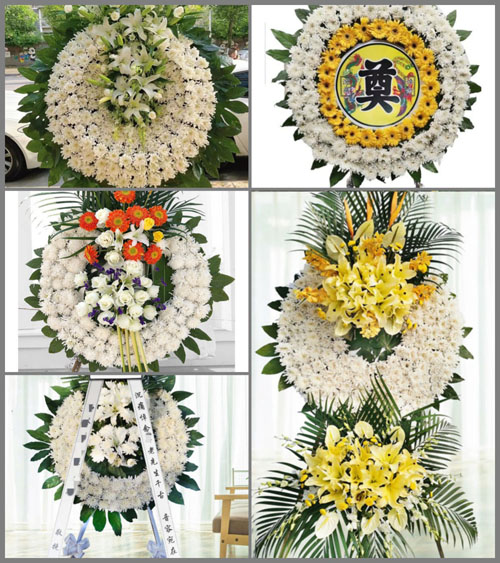 湖北黄冈市英山县孔家坊乡凡家冲村花圈速递